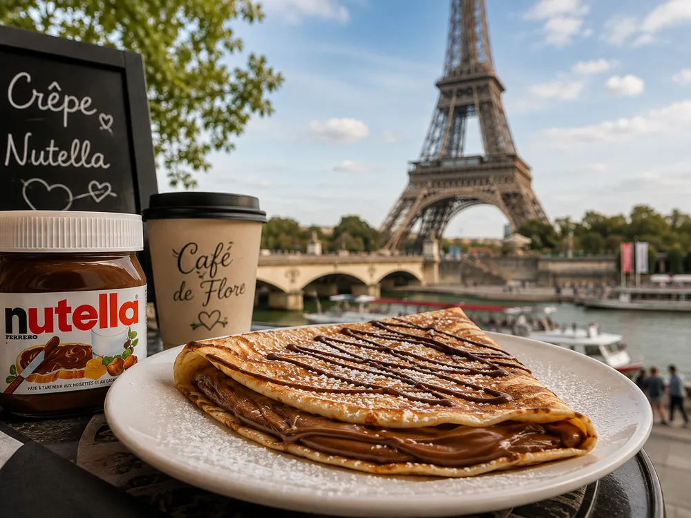 Crepe de Nutella em Paris